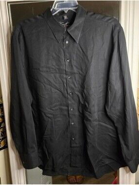 Haupt Casual Made in Germany Black Lyocell Button-Up Shirt XL